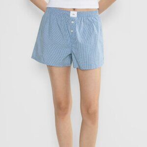 TNA | Aritzia Dally Poplin Boxer Short | Sz. L